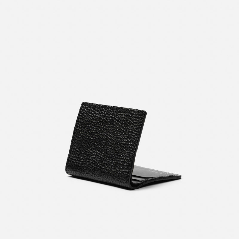 Elm Compact Wallet - Pebbled Black - Campbell Cole - Artysan