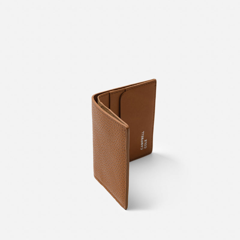 Elm Compact Wallet - Pebbled Tan - Campbell Cole - Artysan