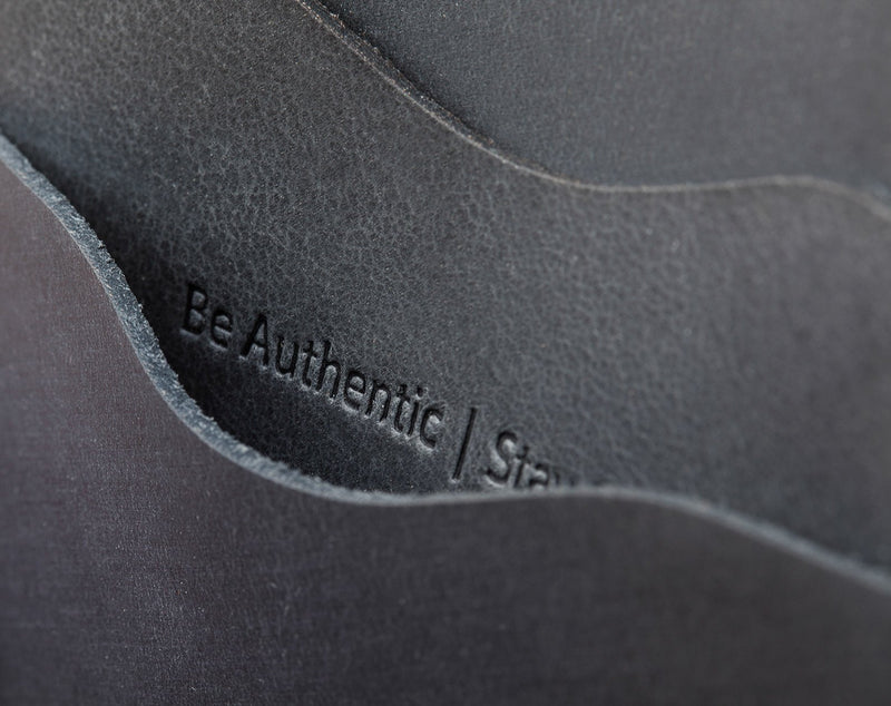 Leather Card Holder Panama Large - Antracita - Cafe Leather - Artysan