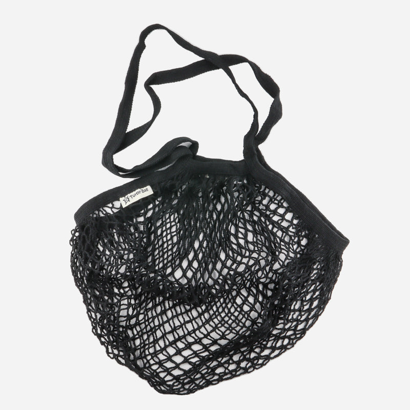 Black Organic Long Handled String Bag - Artysan